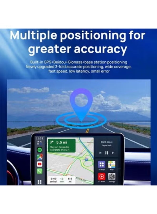 Carlinkit Tbox Ambient Android 13 AI Box | 8GB RAM + 128GB ROM | Snapdragon 6225 High-Speed Processor | 3-in-1 Wireless CarPlay & Android Auto | Customizable RGB Ambient Lighting | 4K Dual Zone Media (Netflix/YouTube) - Image 5